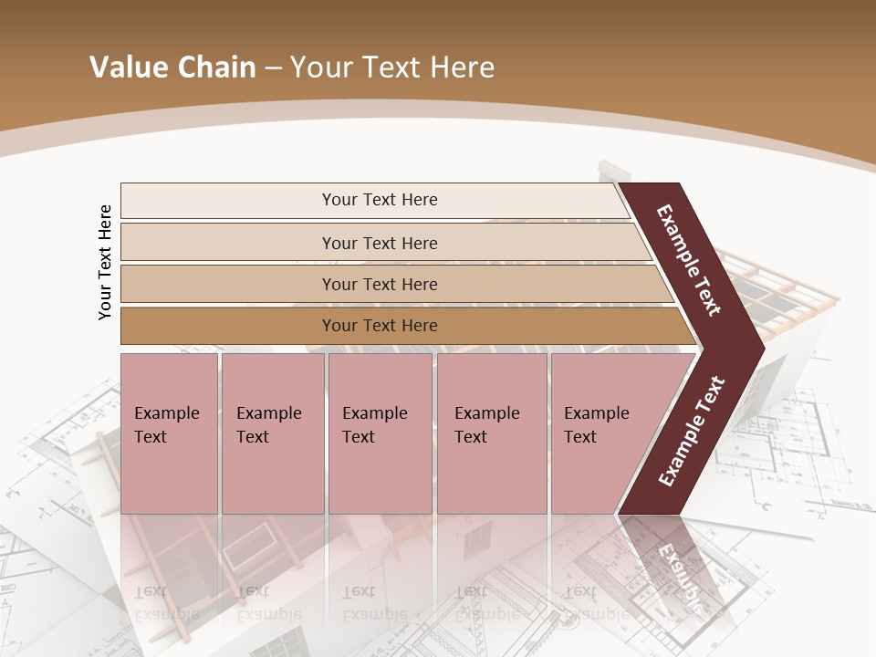 Architecture Plan Domicile PowerPoint Template
