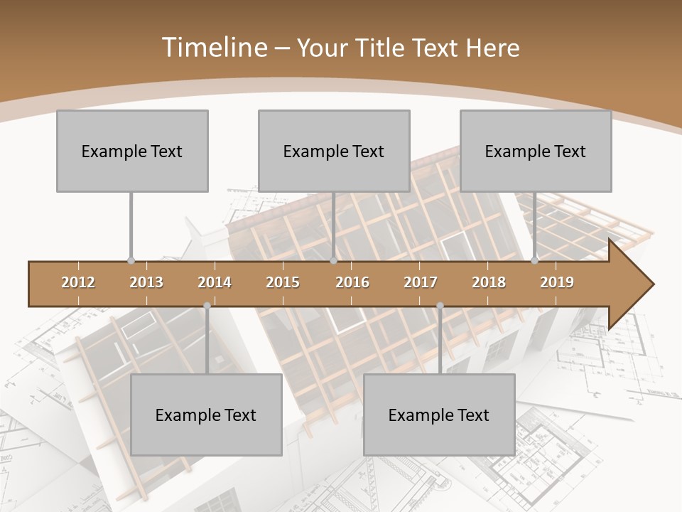 Architecture Plan Domicile PowerPoint Template