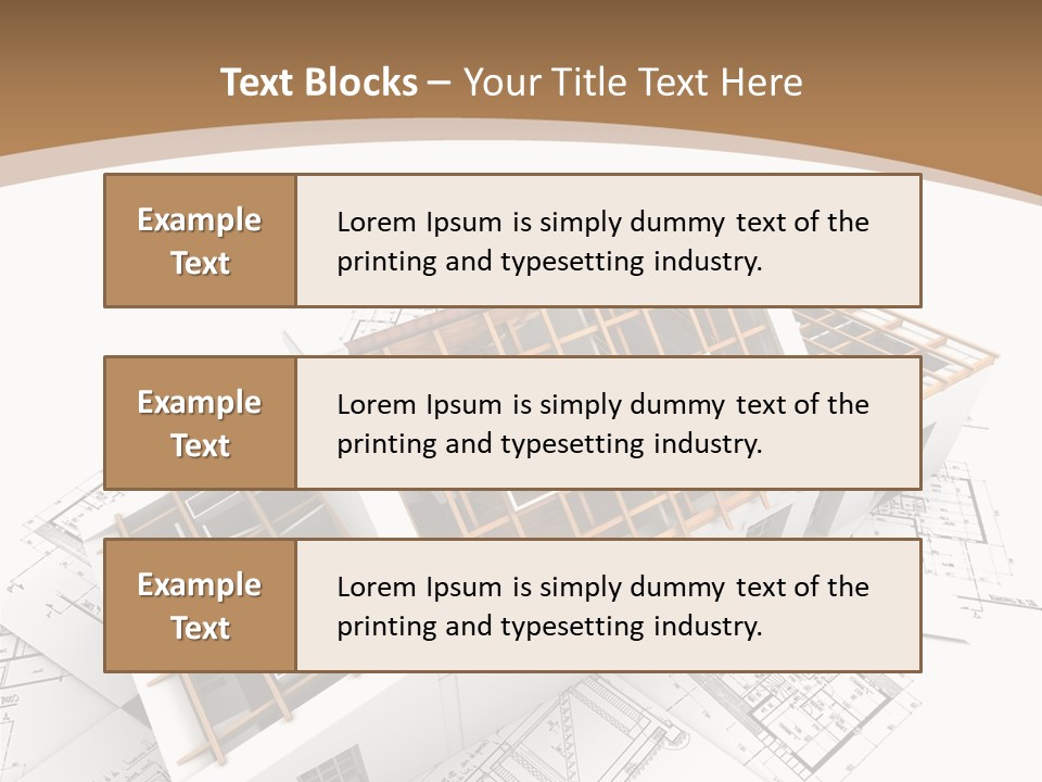Architecture Plan Domicile PowerPoint Template