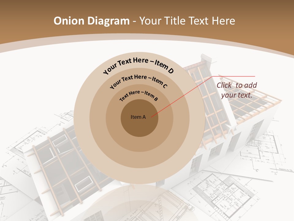 Architecture Plan Domicile PowerPoint Template
