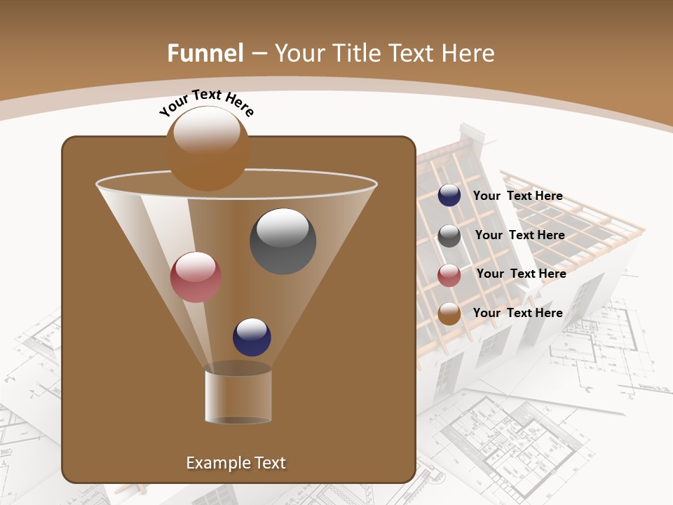Architecture Plan Domicile PowerPoint Template