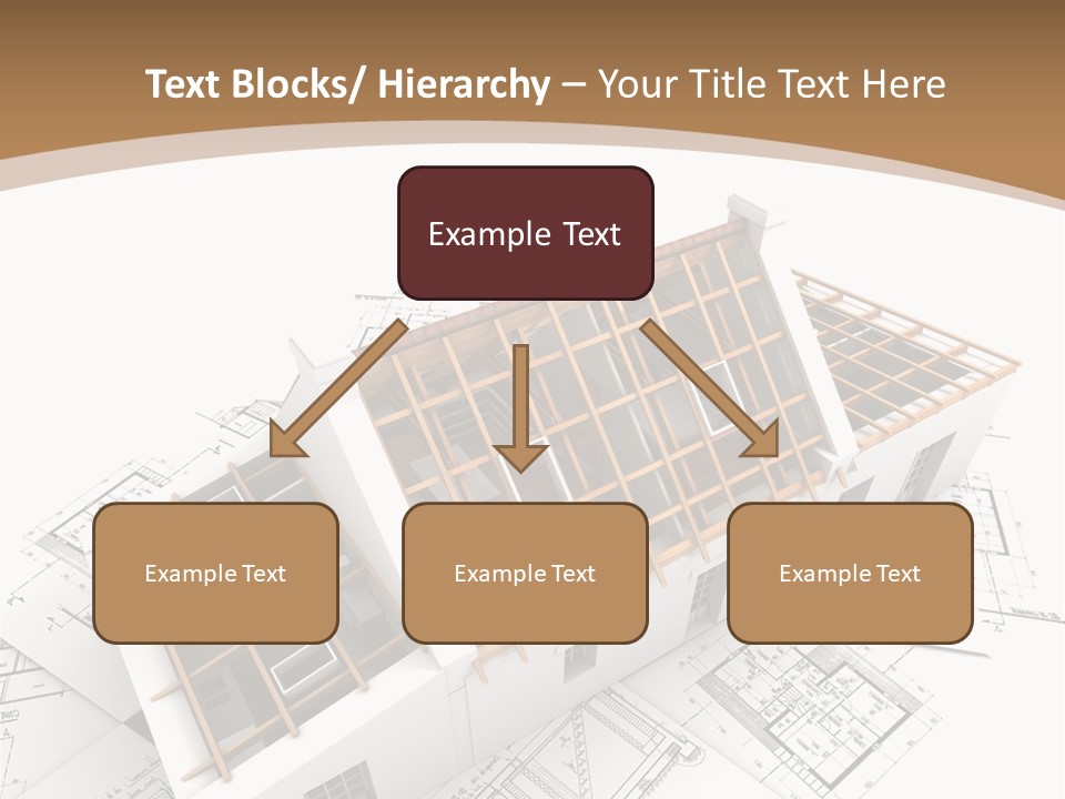 Architecture Plan Domicile PowerPoint Template