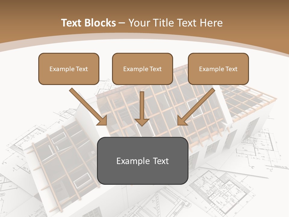 Architecture Plan Domicile PowerPoint Template