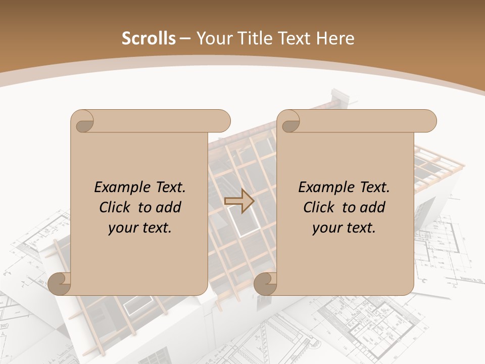 Architecture Plan Domicile PowerPoint Template