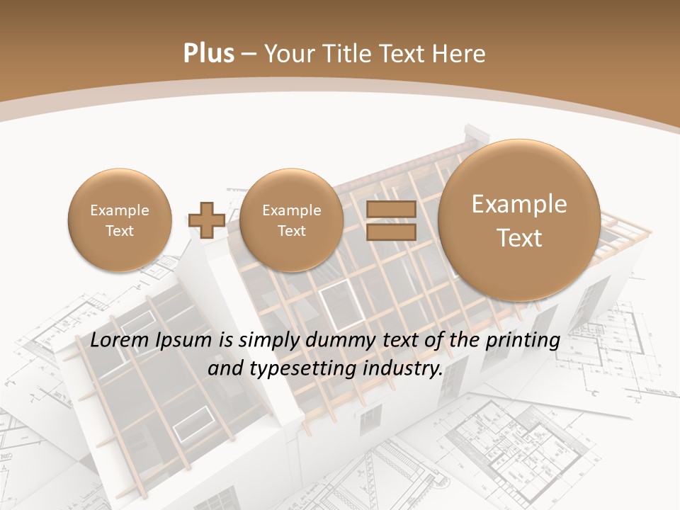Architecture Plan Domicile PowerPoint Template
