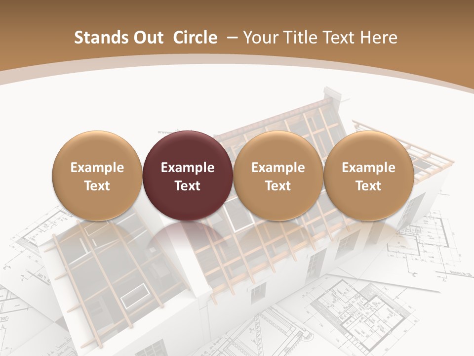 Architecture Plan Domicile PowerPoint Template