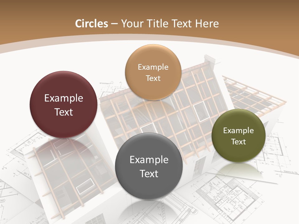 Architecture Plan Domicile PowerPoint Template