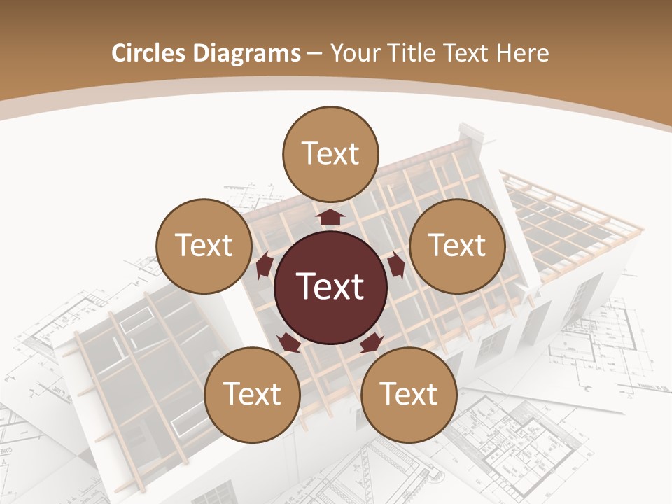Architecture Plan Domicile PowerPoint Template
