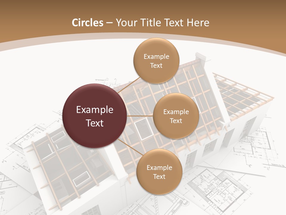 Architecture Plan Domicile PowerPoint Template