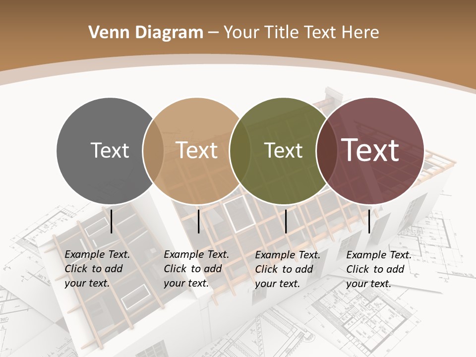 Architecture Plan Domicile PowerPoint Template