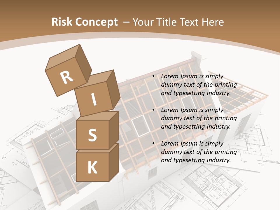 Architecture Plan Domicile PowerPoint Template