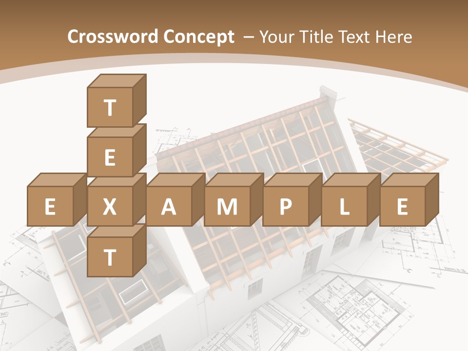 Architecture Plan Domicile PowerPoint Template