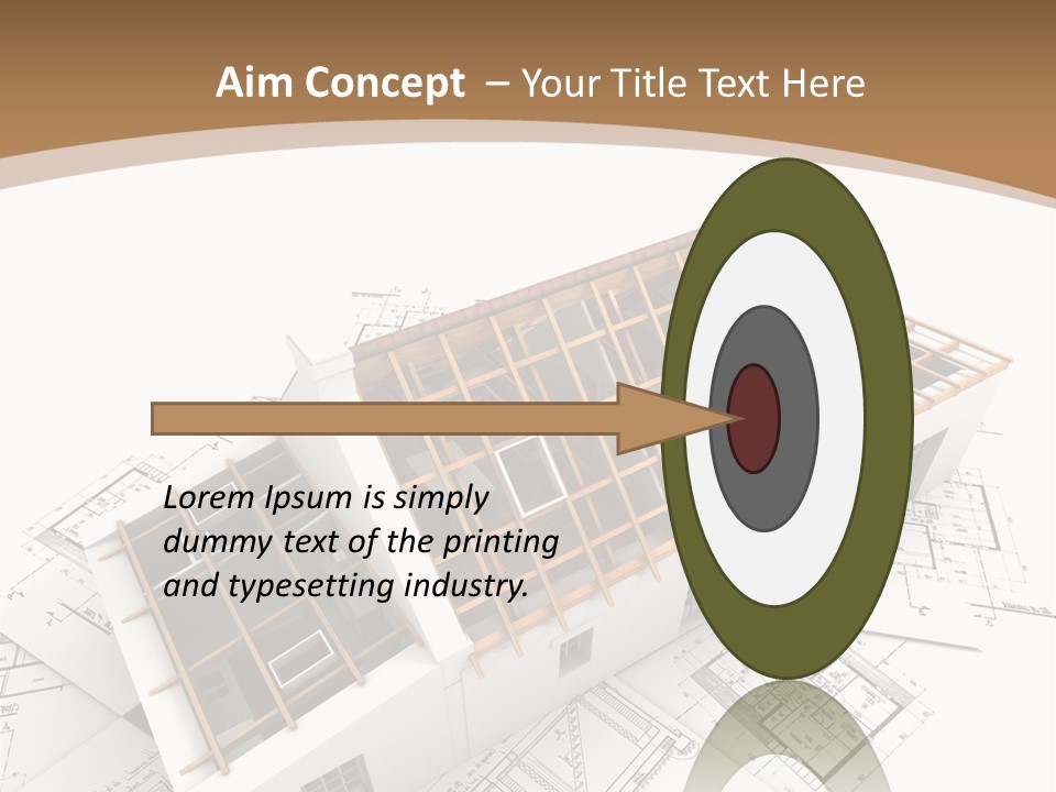 Architecture Plan Domicile PowerPoint Template