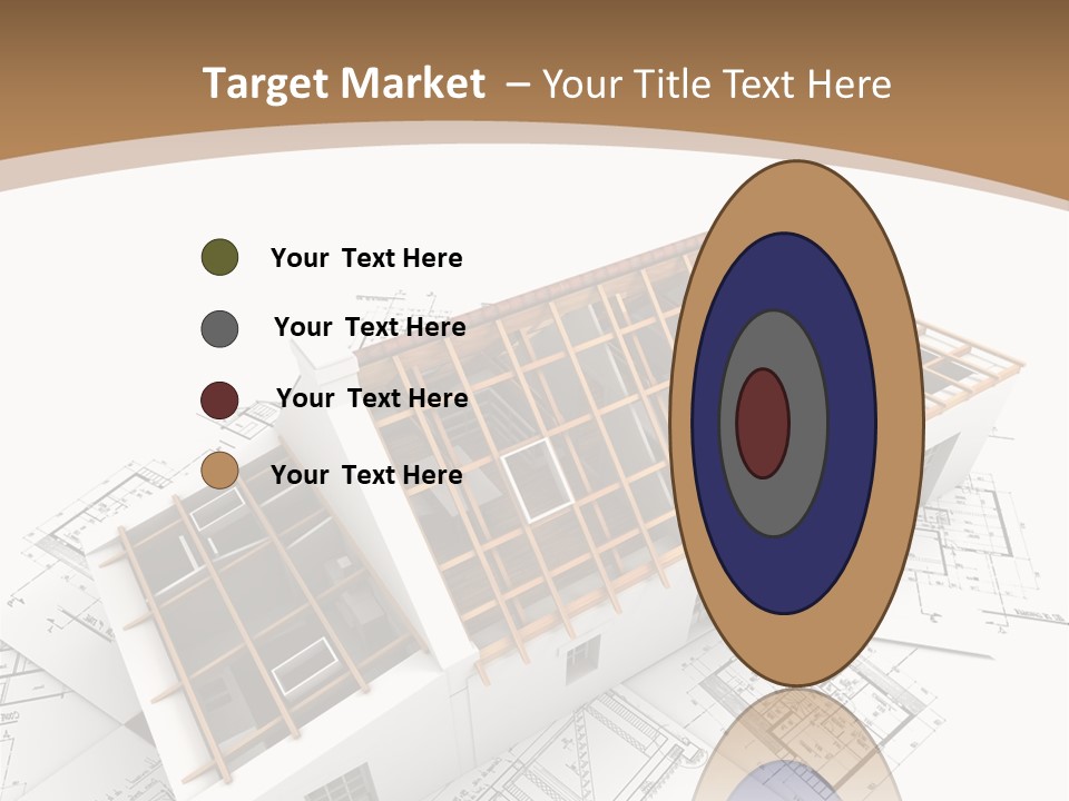 Architecture Plan Domicile PowerPoint Template