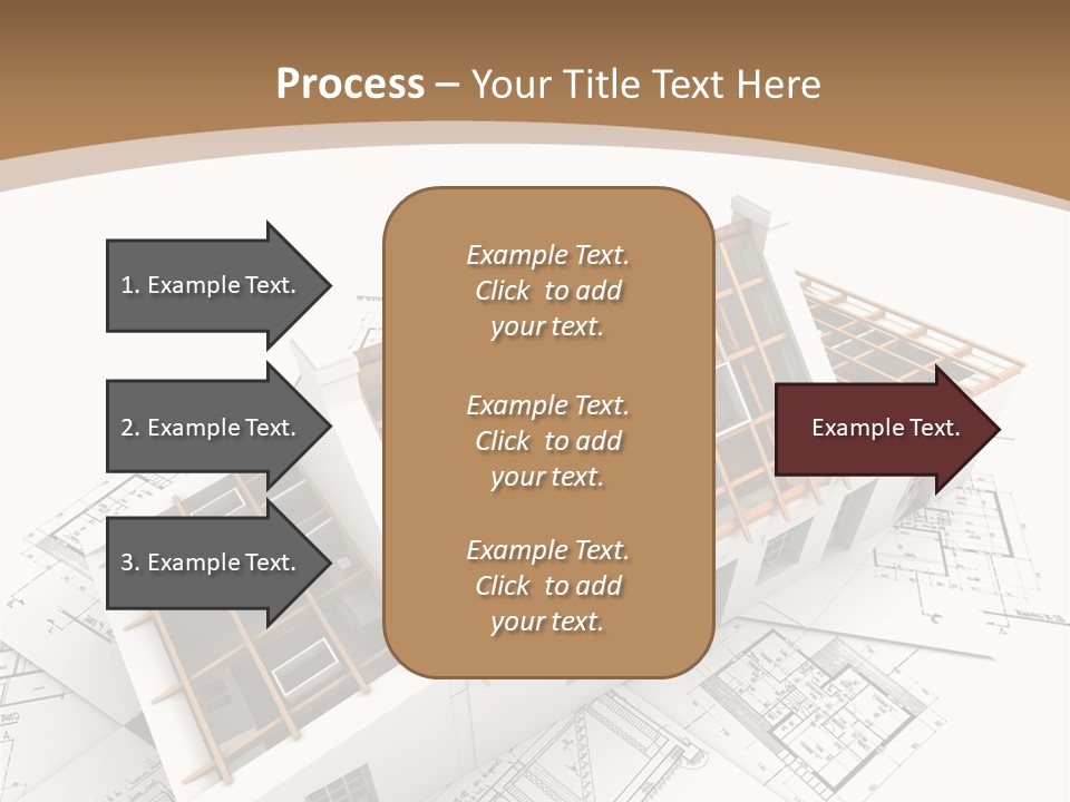 Architecture Plan Domicile PowerPoint Template
