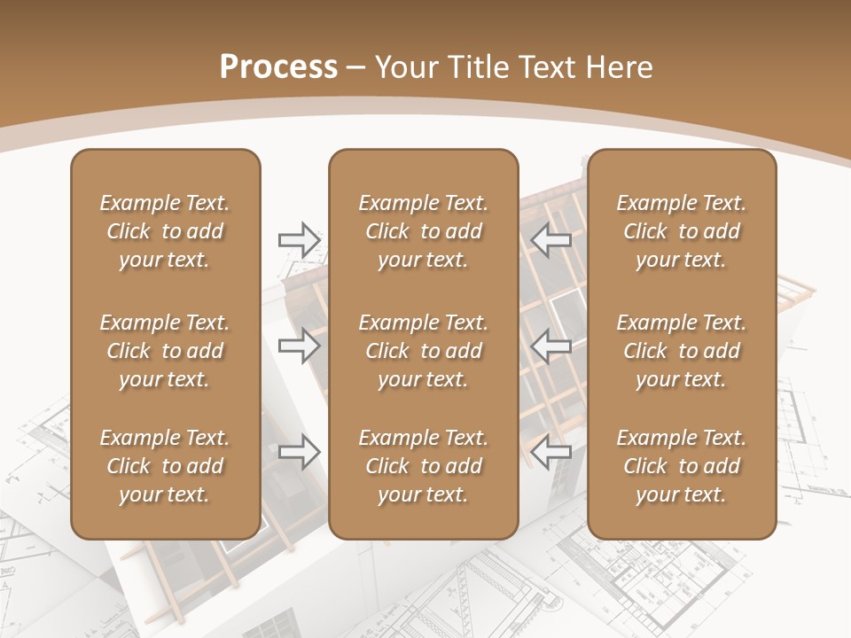 Architecture Plan Domicile PowerPoint Template