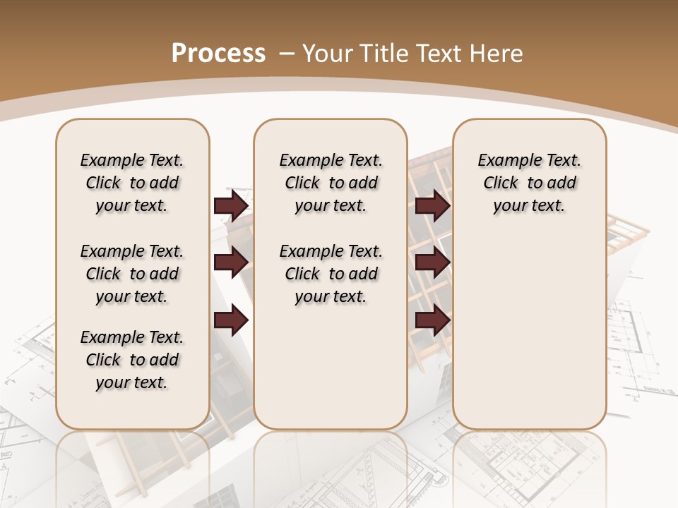 Architecture Plan Domicile PowerPoint Template