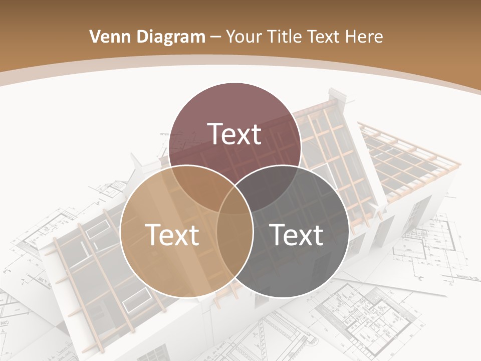 Architecture Plan Domicile PowerPoint Template