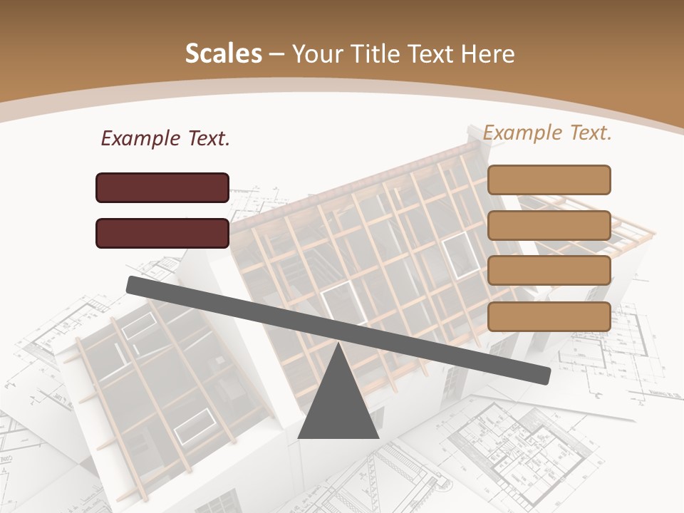 Architecture Plan Domicile PowerPoint Template