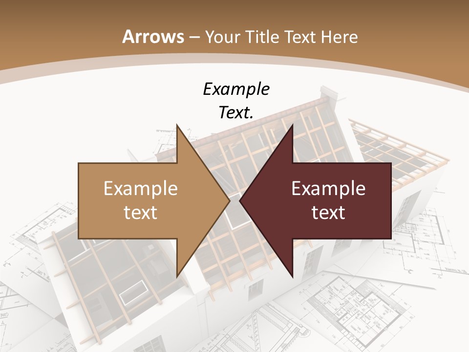 Architecture Plan Domicile PowerPoint Template