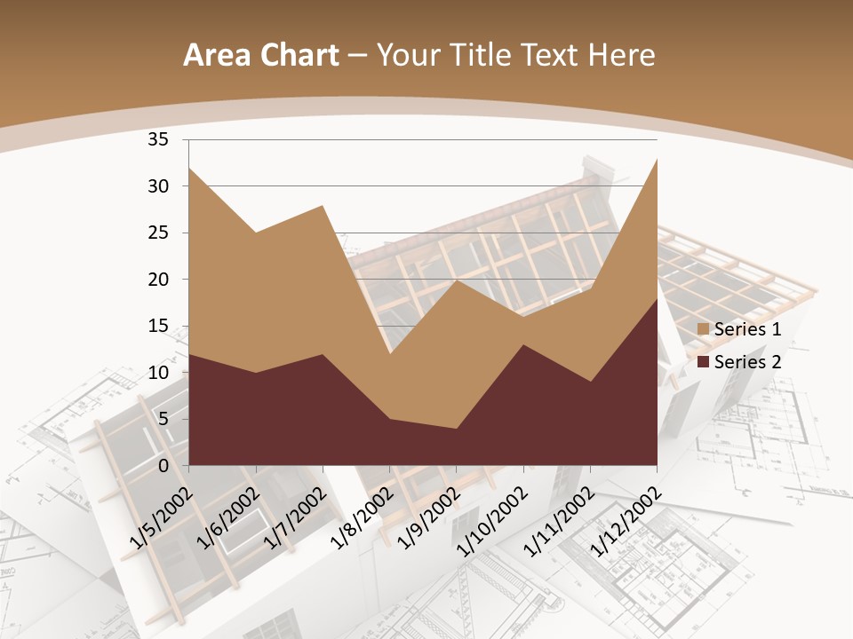 Architecture Plan Domicile PowerPoint Template