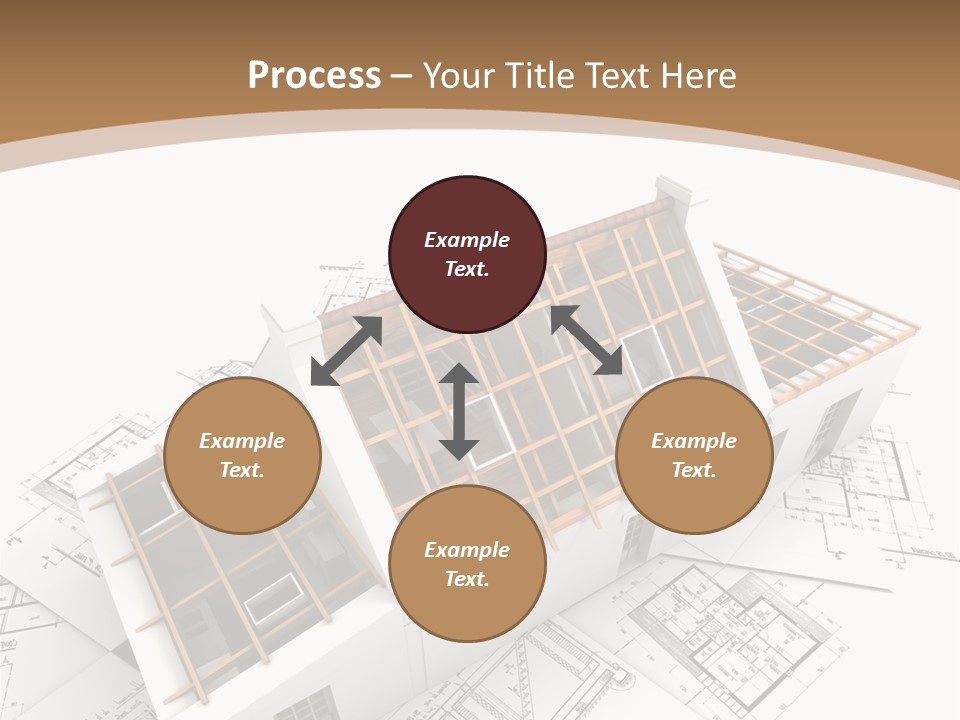 Architecture Plan Domicile PowerPoint Template
