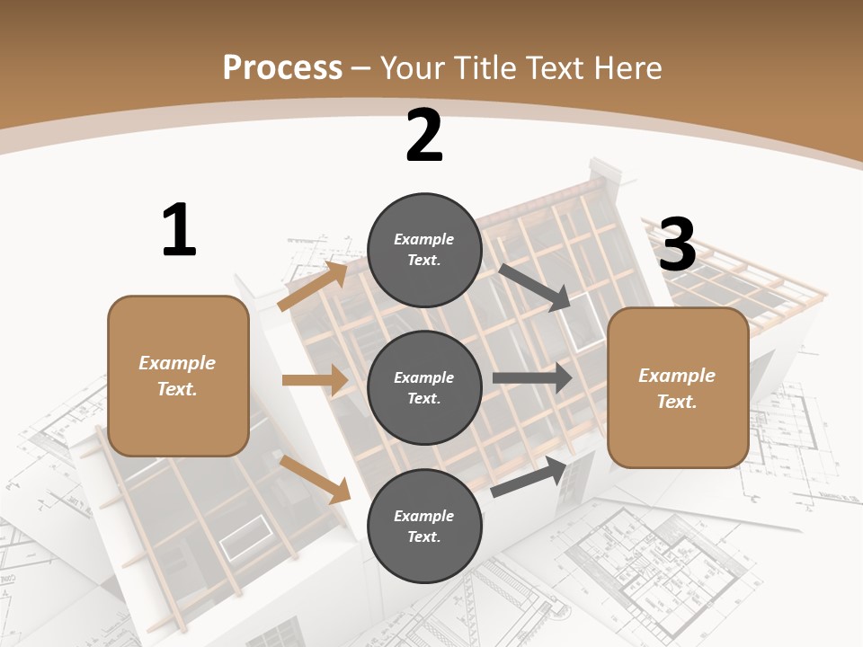 Architecture Plan Domicile PowerPoint Template