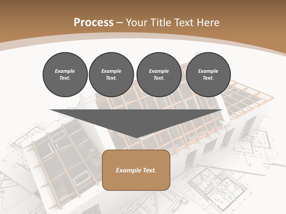 Architecture Plan Domicile PowerPoint Template