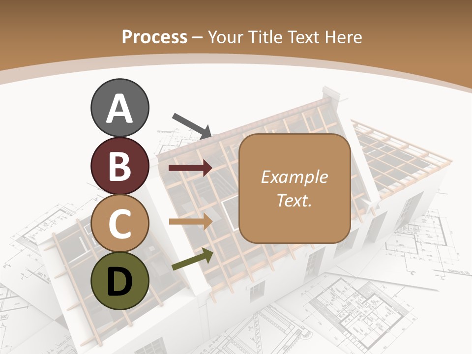 Architecture Plan Domicile PowerPoint Template
