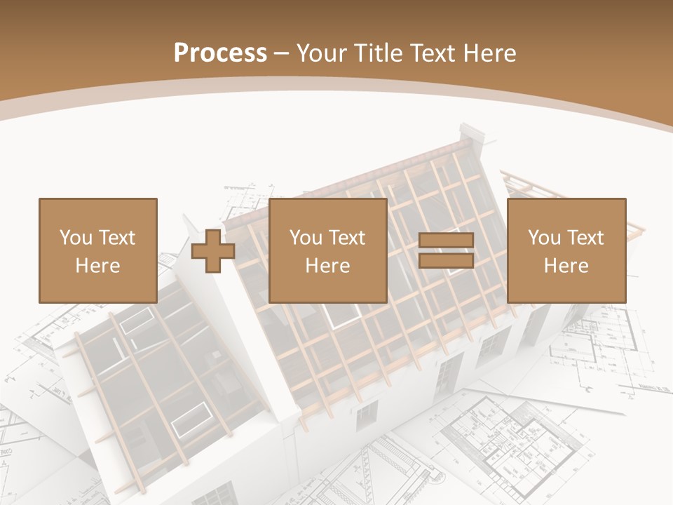 Architecture Plan Domicile PowerPoint Template