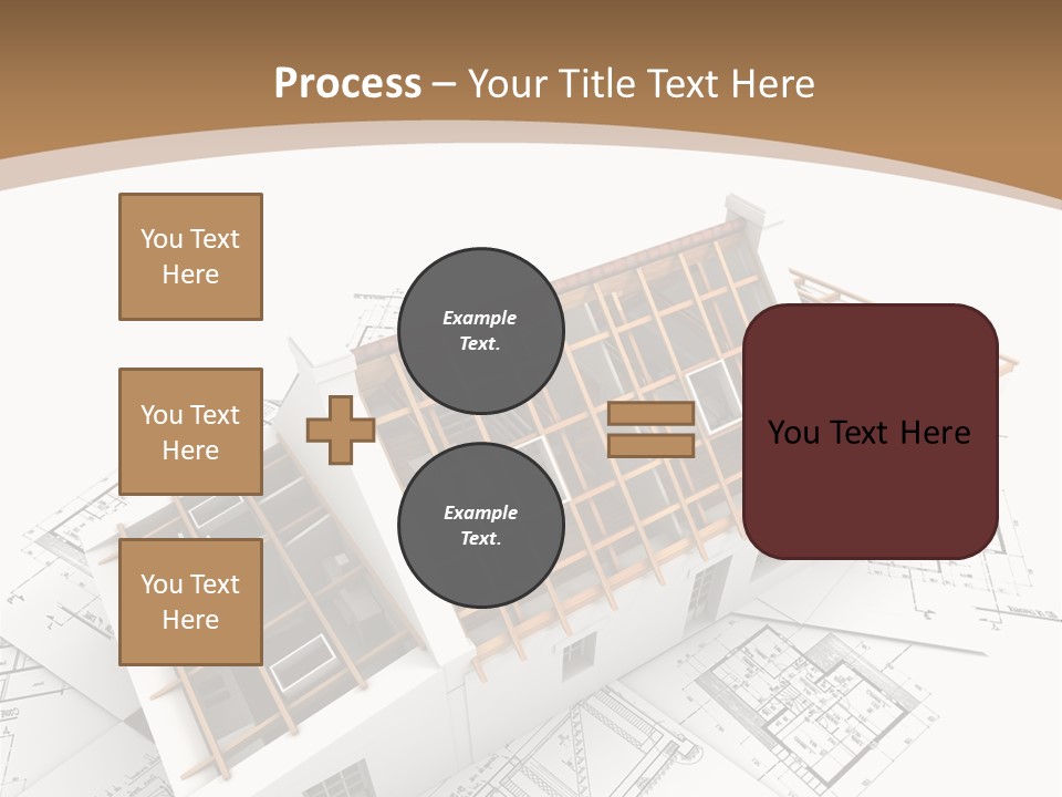 Architecture Plan Domicile PowerPoint Template