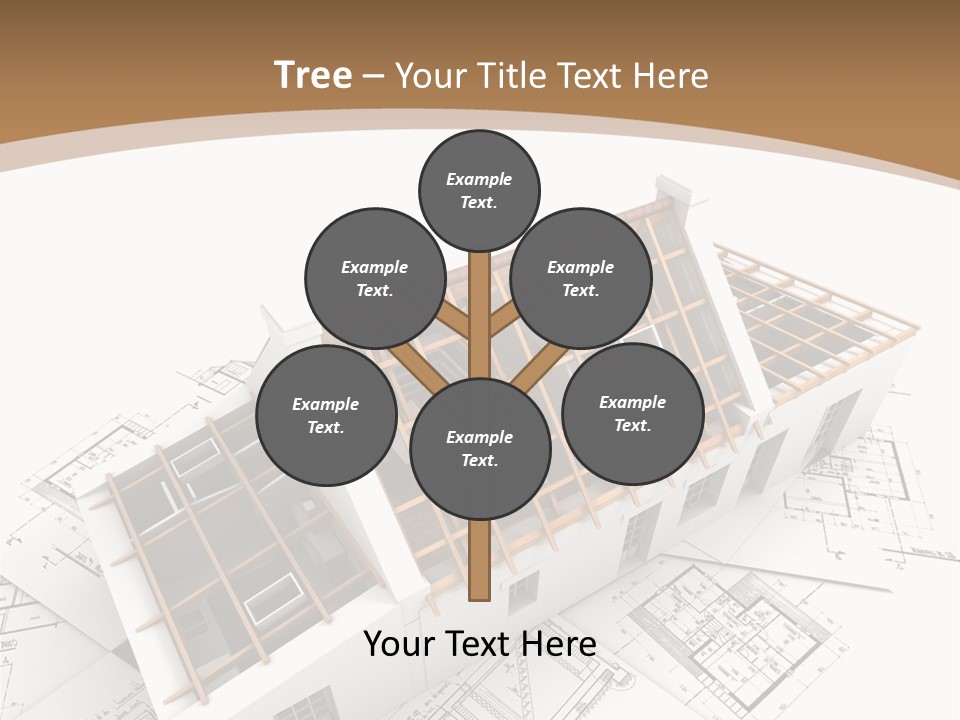 Architecture Plan Domicile PowerPoint Template