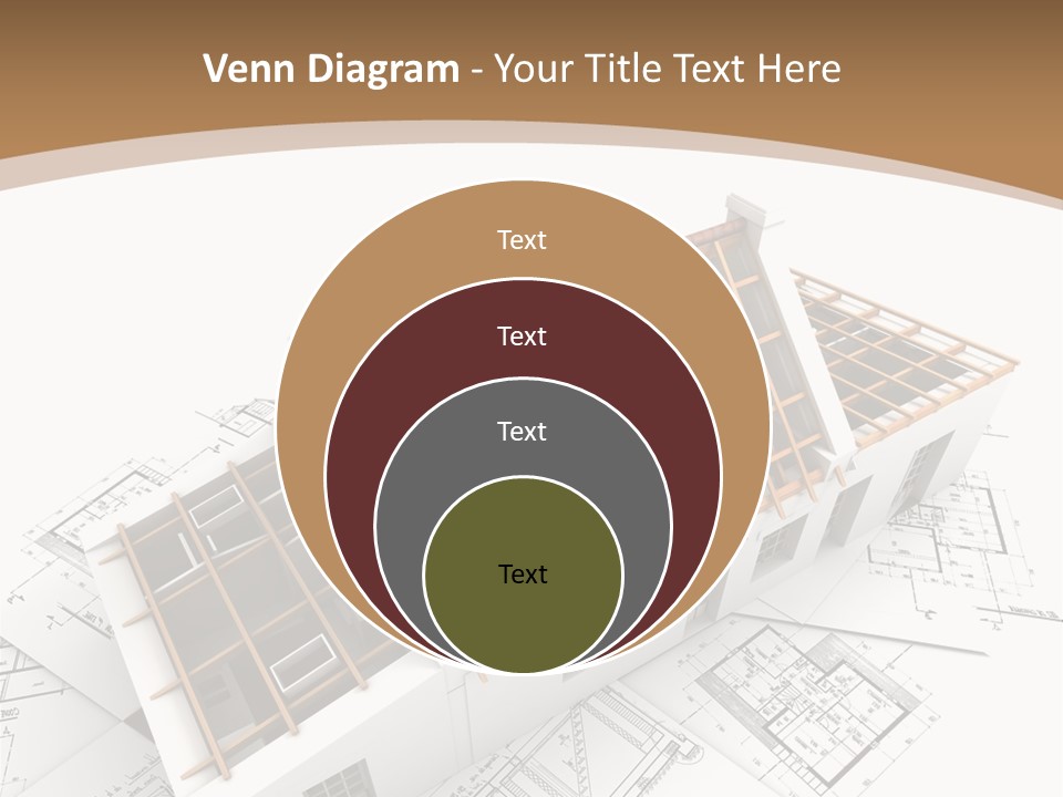 Architecture Plan Domicile PowerPoint Template