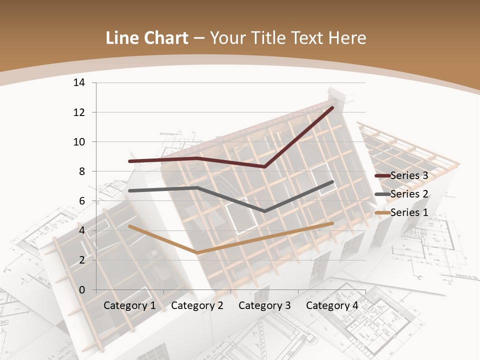 Architecture Plan Domicile PowerPoint Template