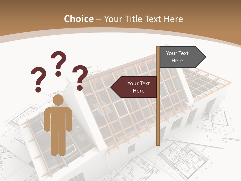 Architecture Plan Domicile PowerPoint Template