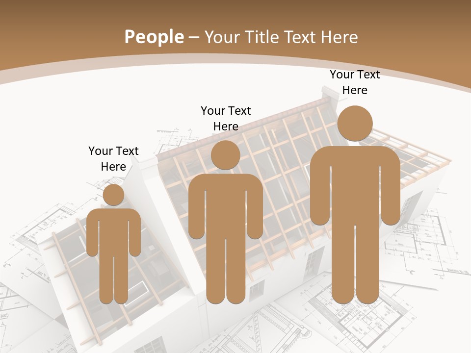 Architecture Plan Domicile PowerPoint Template