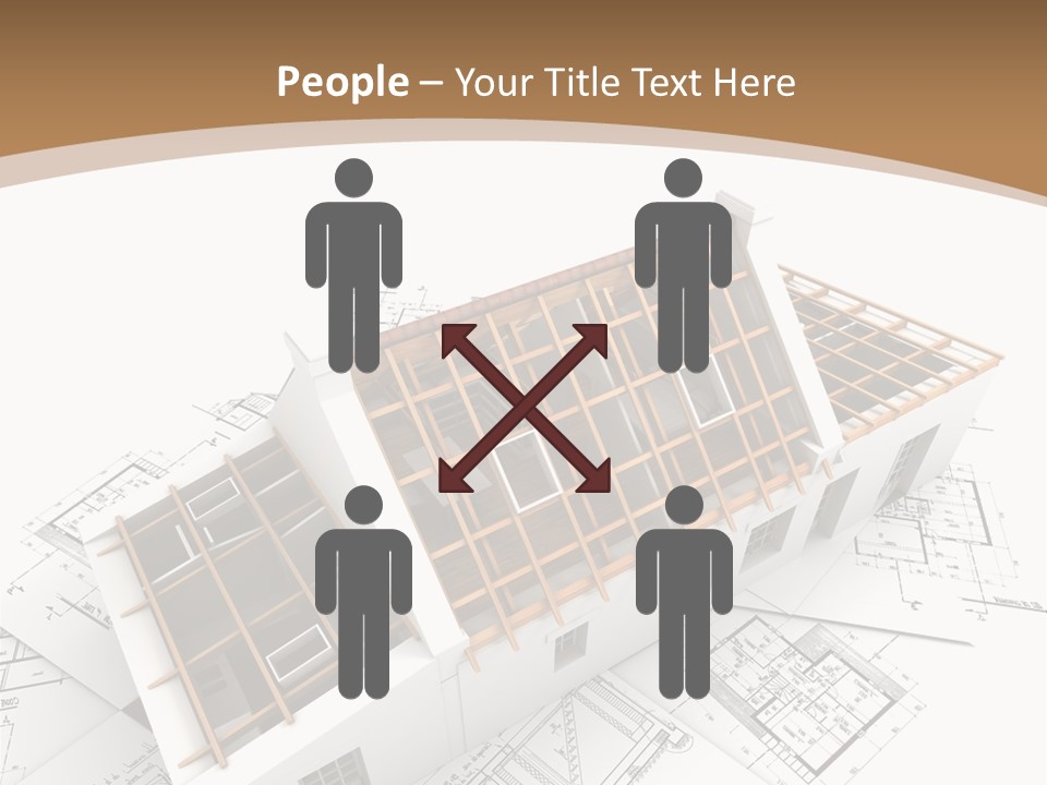 Architecture Plan Domicile PowerPoint Template