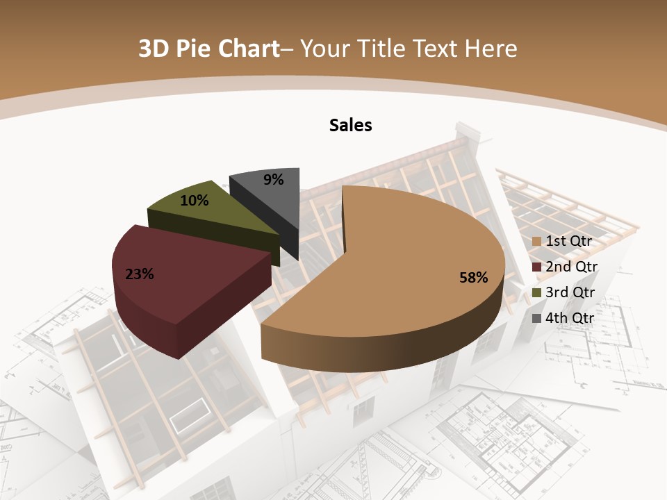 Architecture Plan Domicile PowerPoint Template