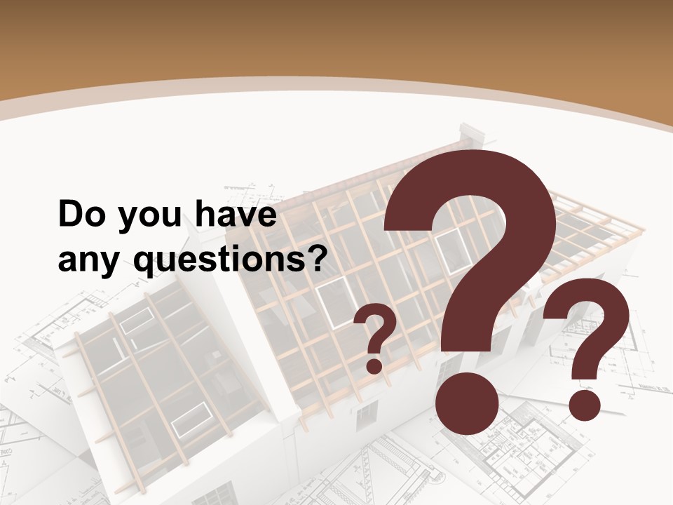 Architecture Plan Domicile PowerPoint Template