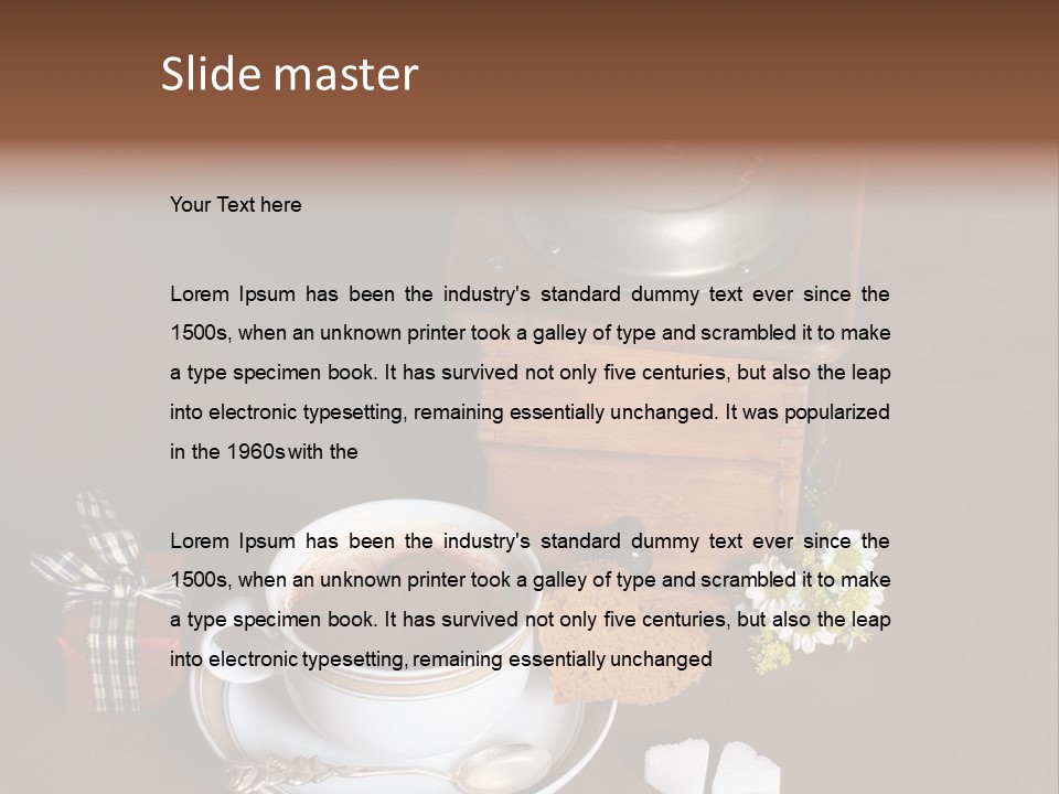 Drink Cafe Morning PowerPoint Template