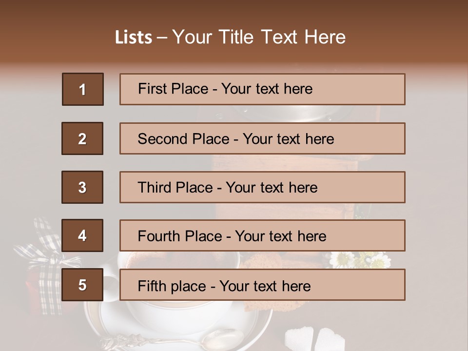 Morning Cream Grinder PowerPoint Template