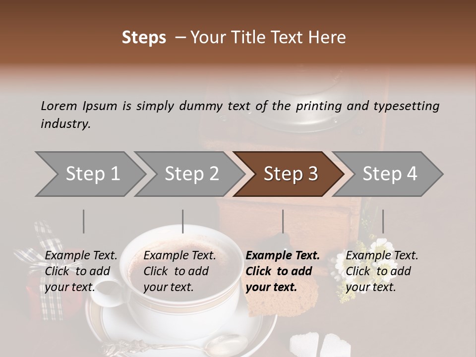 Morning Cream Grinder PowerPoint Template