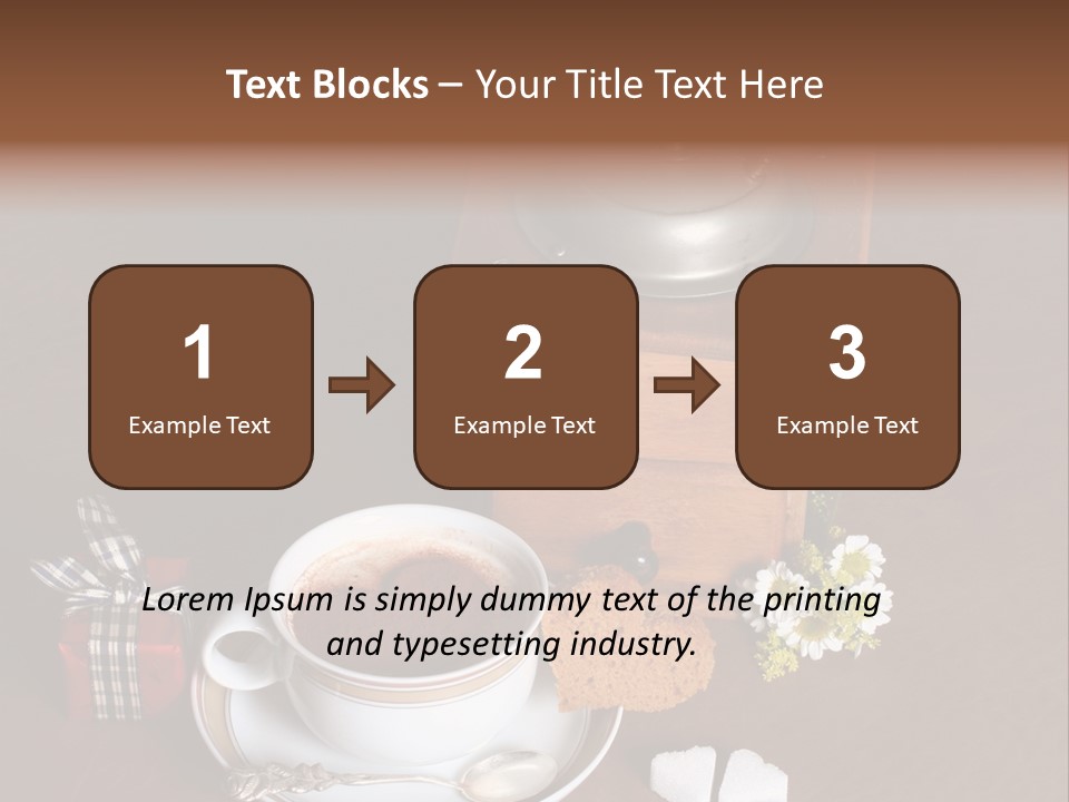 Morning Cream Grinder PowerPoint Template