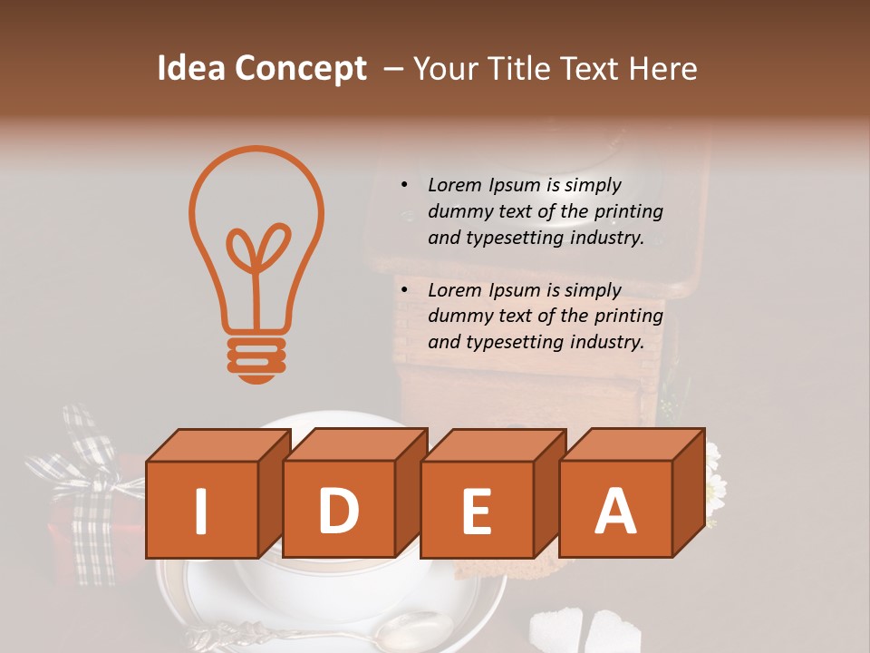 Morning Cream Grinder PowerPoint Template