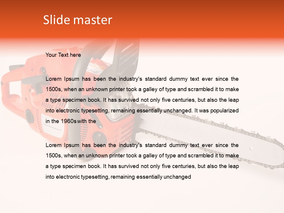 Danger Stump Cut PowerPoint Template