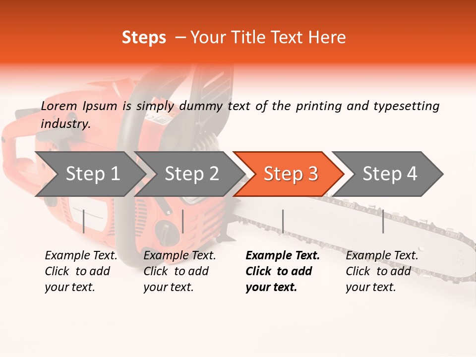 Danger Stump Cut PowerPoint Template