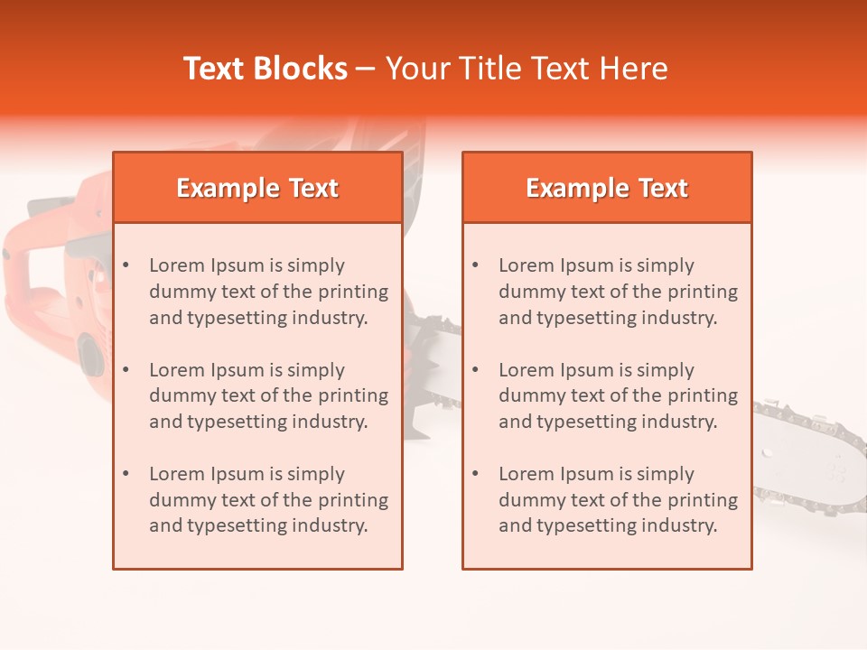 Danger Stump Cut PowerPoint Template