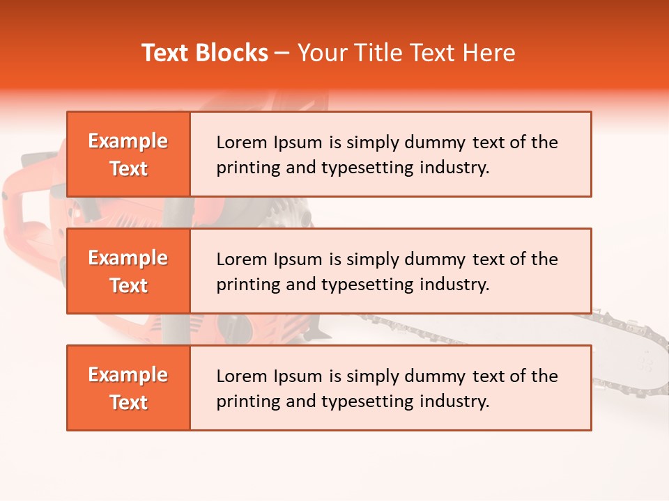 Danger Stump Cut PowerPoint Template
