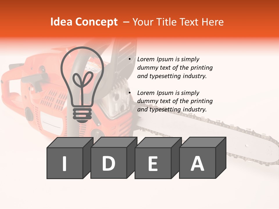 Danger Stump Cut PowerPoint Template