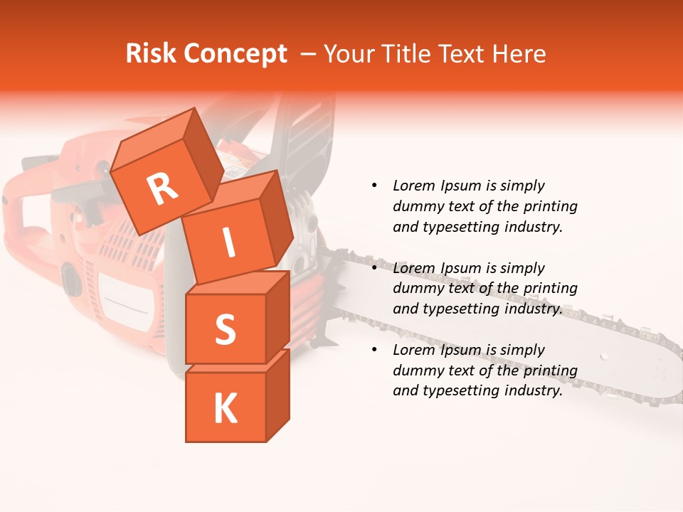 Danger Stump Cut PowerPoint Template